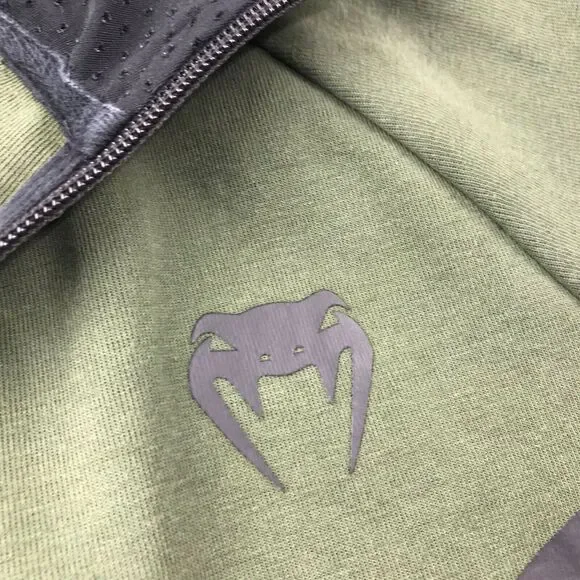 Venum Hoodie Sweatshirt Mens Small Green Full Zip MMA Fighting Training * - Picture 4 of 14